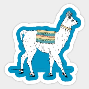 Llama Tee Sticker